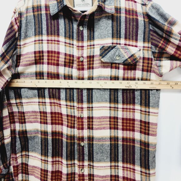 Legendary Whitetails shirt long sleeve Button-Up Medium Plaid Flannel - Picture 5 of 11